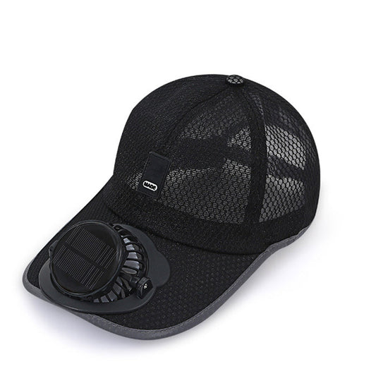 ☀️ Premium Solar-Ventilator Basecap — Die ultimative Abkühlung mit UPF50+! 🌬️🔥