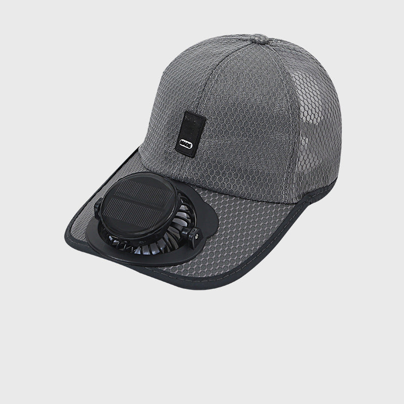 ☀️ Premium Solar-Ventilator Basecap — Die ultimative Abkühlung mit UPF50+! 🌬️🔥