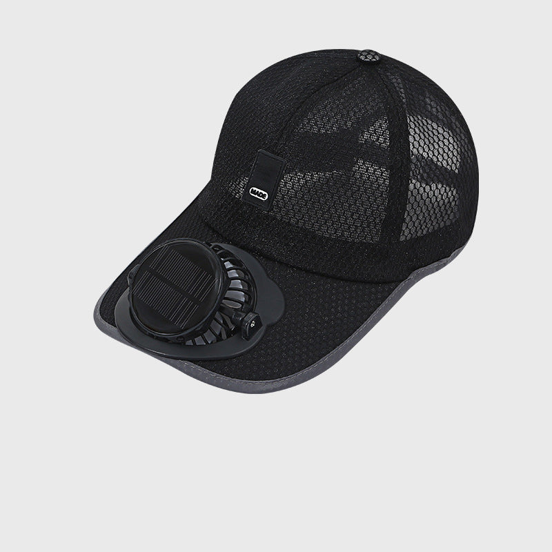 ☀️ Premium Solar-Ventilator Basecap — Die ultimative Abkühlung mit UPF50+! 🌬️🔥