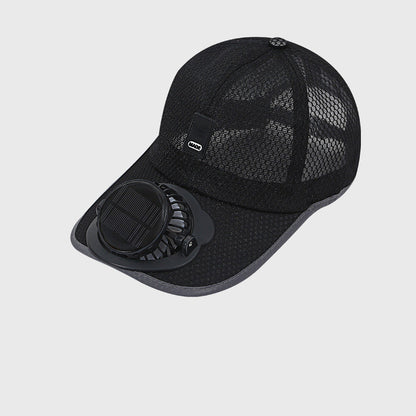 ☀️ Premium Solar-Ventilator Basecap — Die ultimative Abkühlung mit UPF50+! 🌬️🔥