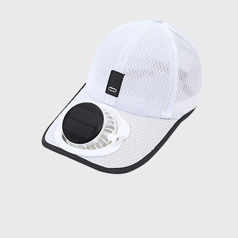 ☀️ Premium Solar-Ventilator Basecap — Die ultimative Abkühlung mit UPF50+! 🌬️🔥