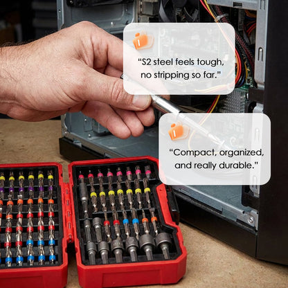 Nie wieder das falsche Werkzeug: Das 83-teilige Profi-Bit-Set aus extrem hartem S2-Stahl