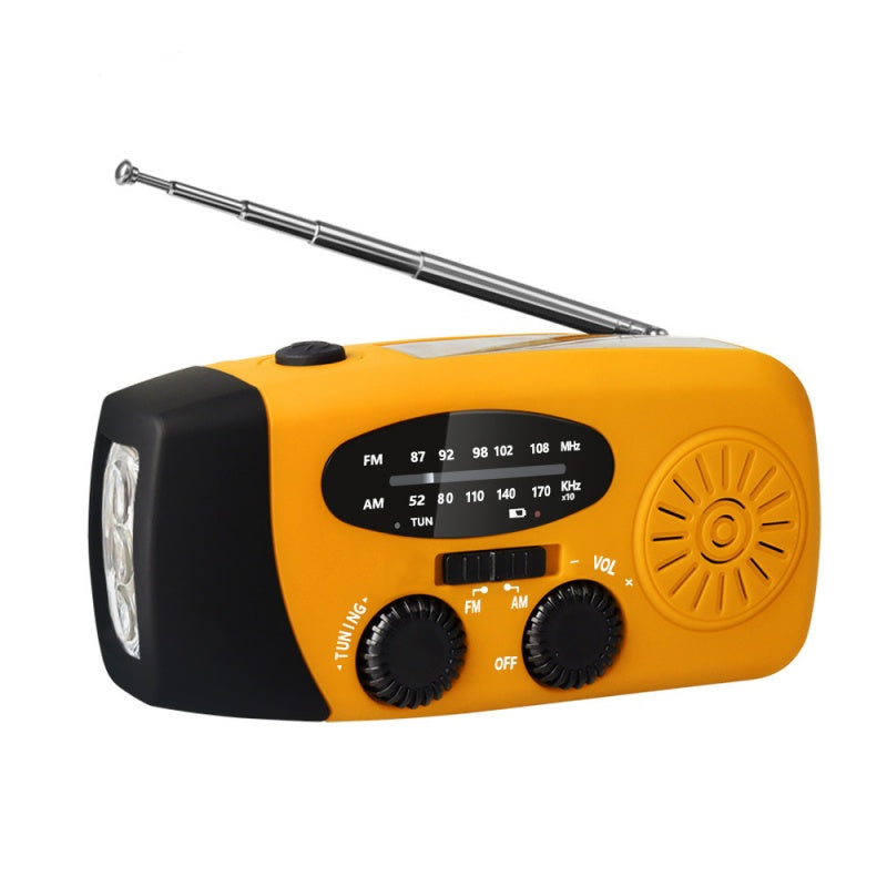 3-in-1 Solar-Radio: Taschenlampe & Notladefunktion