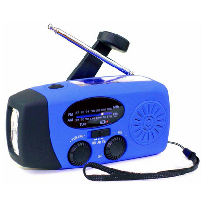 3-in-1 Solar-Radio: Taschenlampe & Notladefunktion