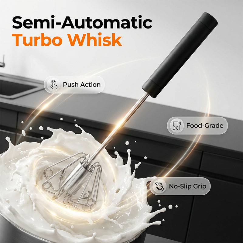 ⚡ Ohne Strom & ohne Anstrengung: Der Turbo-Schneebesen, der Ihre Handgelenke schont! 🧁