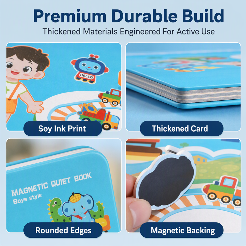 🎨📖 Portable Magnetic Scene Book: Educational Montessori Quiet Toy for Kids! 🎨