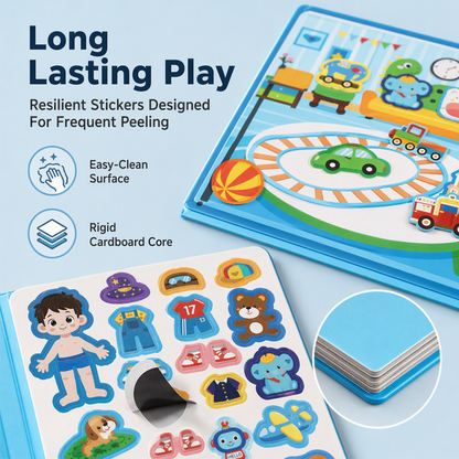 🎨📖 Portable Magnetic Scene Book: Educational Montessori Quiet Toy for Kids! 🎨