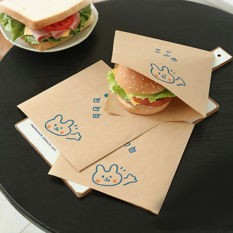 Nie wieder fettige Hände: Fettbeständige Sandwichbeutel mit Motiv (18x18 cm) 🥪