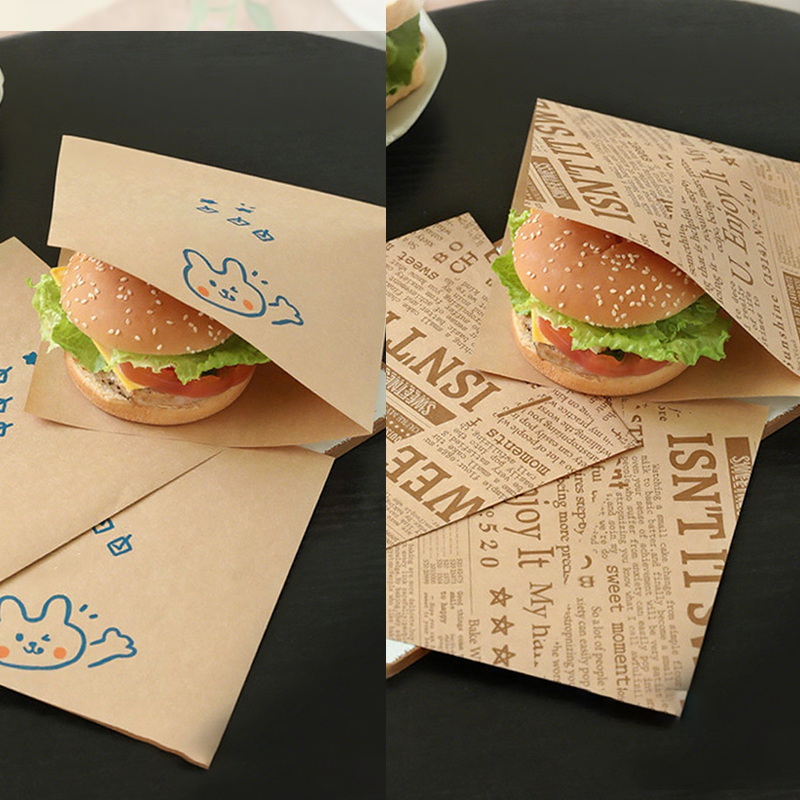 Nie wieder fettige Hände: Fettbeständige Sandwichbeutel mit Motiv (18x18 cm) 🥪