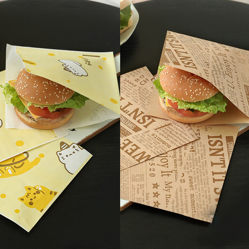 Nie wieder fettige Hände: Fettbeständige Sandwichbeutel mit Motiv (18x18 cm) 🥪