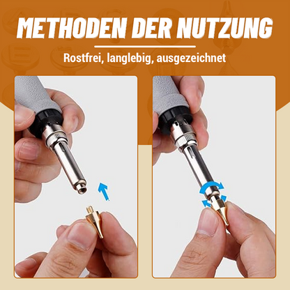 DIY Holz/Leder Brennset + 26 Buchstaben Kupferform